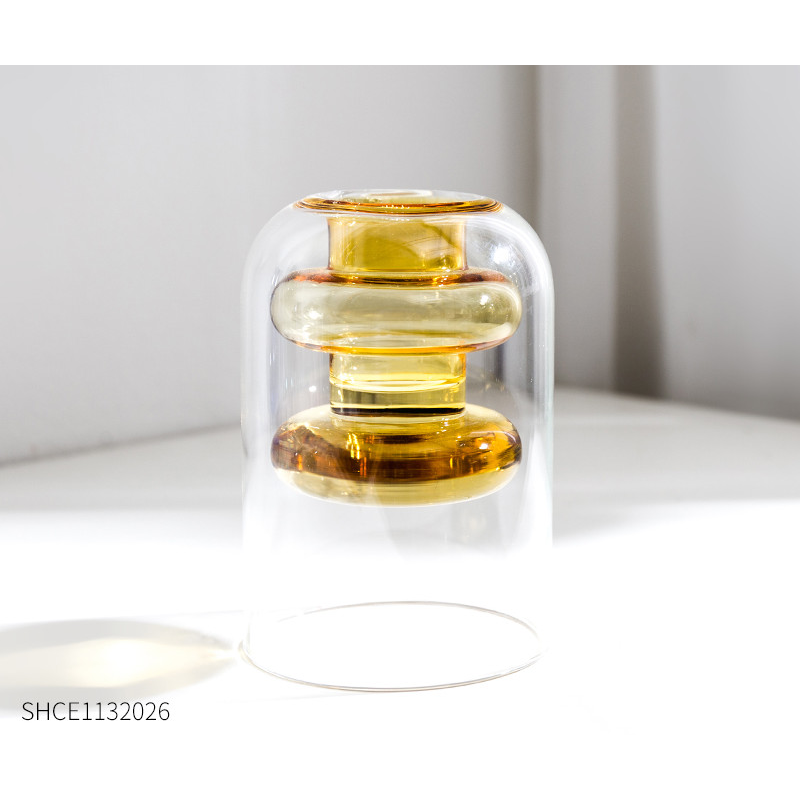 Fargerike vaser i glass