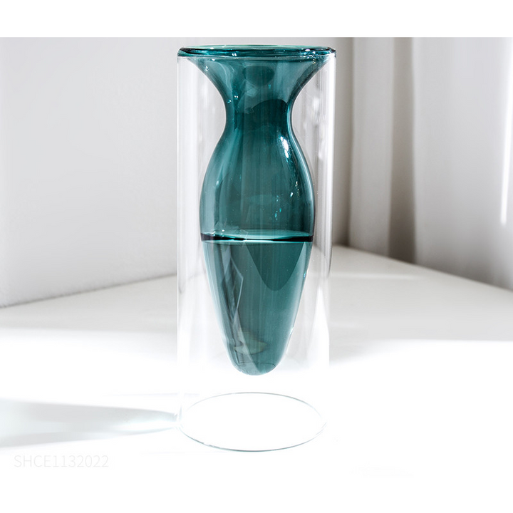 Fargerike vaser i glass