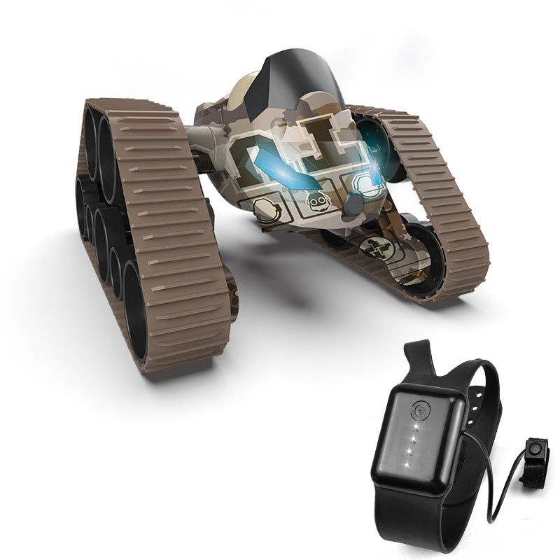 Radiostyrt hybrid: drone og tanks - med kamera