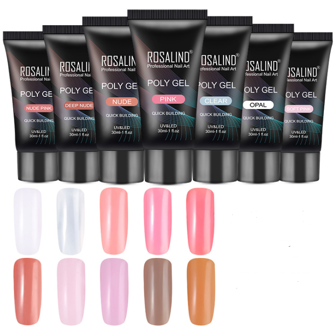 Polygel i naturlige nyanser