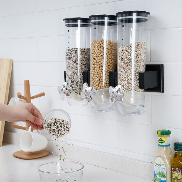 Stilig dispenser for frokostblanding
