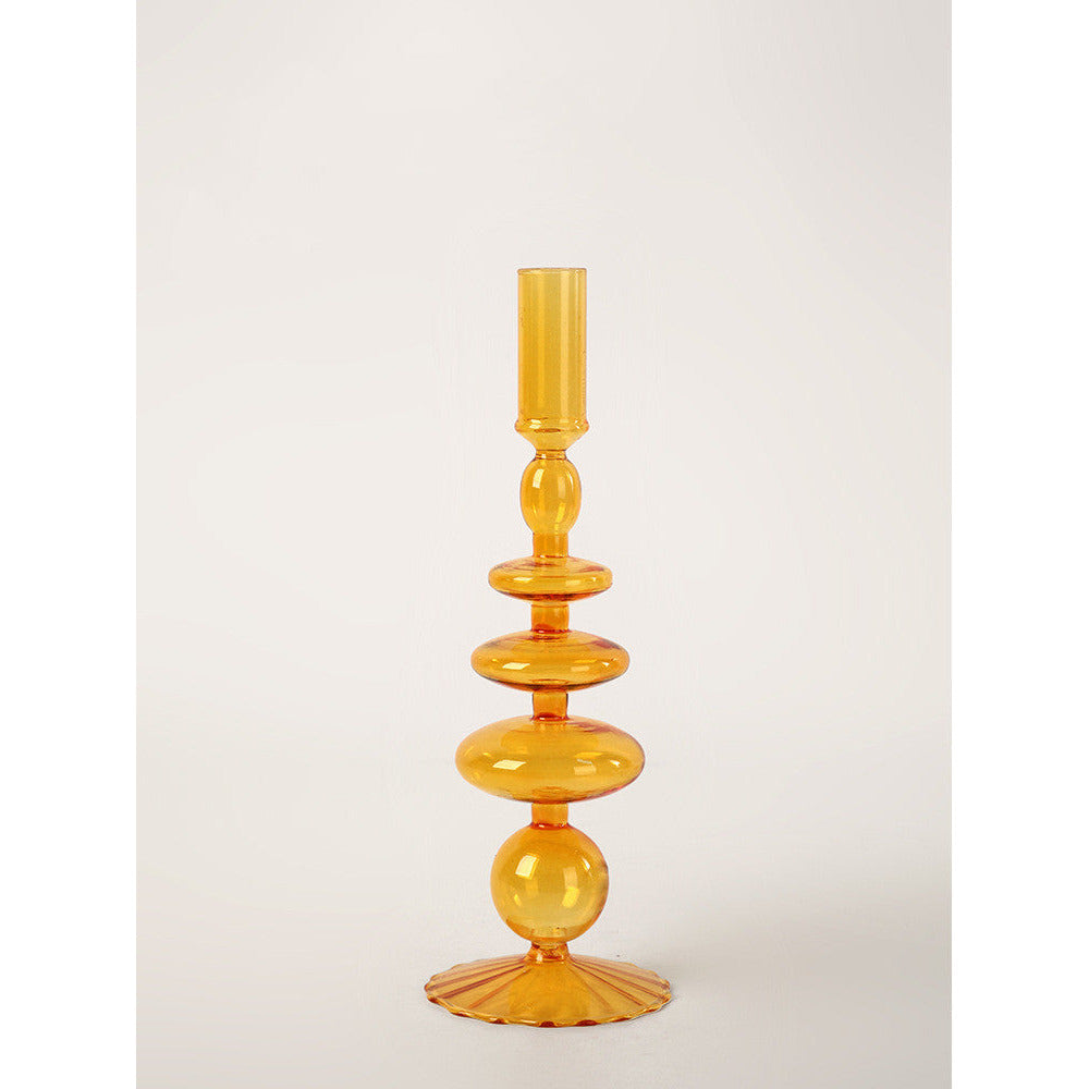 Retro lysestaker i glass