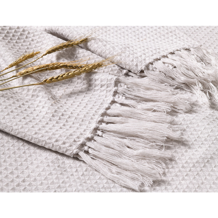 Strikket pledd i enkelt design