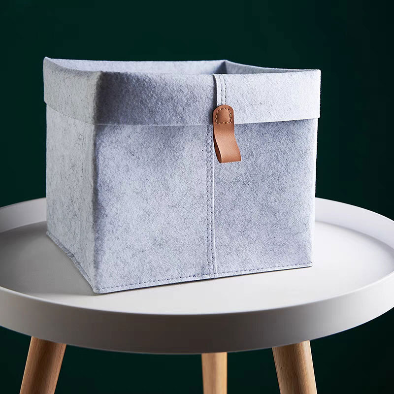 Oppbevaringskurv i filt