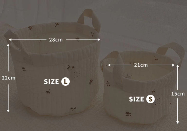 Oppbevaringskurv med bamser