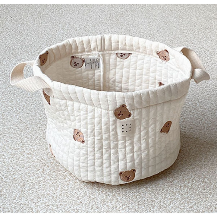 Oppbevaringskurv med bamser