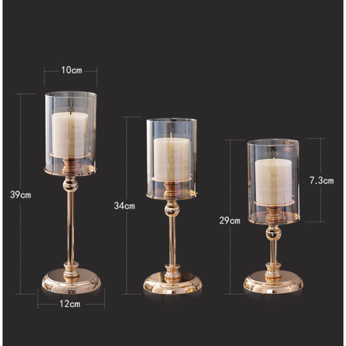 Luksuriøs lysestake for kubbelys