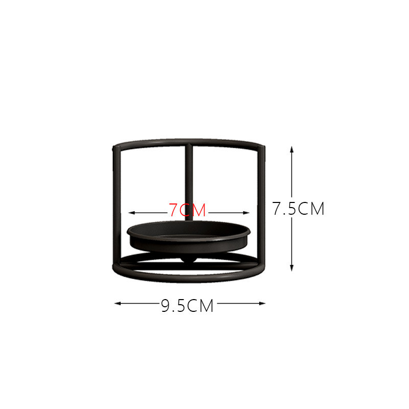 Lysestake for kubbelys i sort eller gull