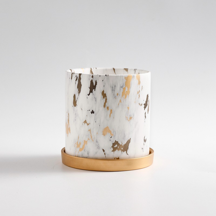 Dekorativ blomsterpotte i keramikk