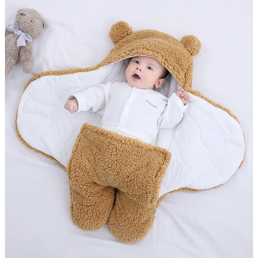 Babysovepose i bamsefôr