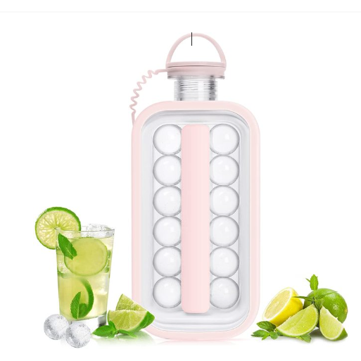 Hybrid-flaske: isbitform og drikkeflaske i ett